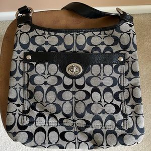 COACH BLACK MONOGRAM BAG